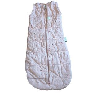ERGOPOUCH Sleep Suit Sack 2.5 Pink Floral 3-12 Months Organic Cotton Baby Bag